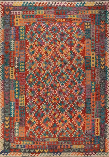 Flat Weave Kilim Oriental Area Rug 8x11