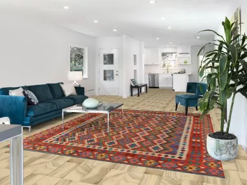 Reversible Wool Kilim Oriental Area Rug 8x10