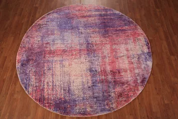 Contemporary Abstract Round Area Rug 7x7
