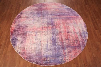 All-Over Abstract Modern Round Area Rug 7x7