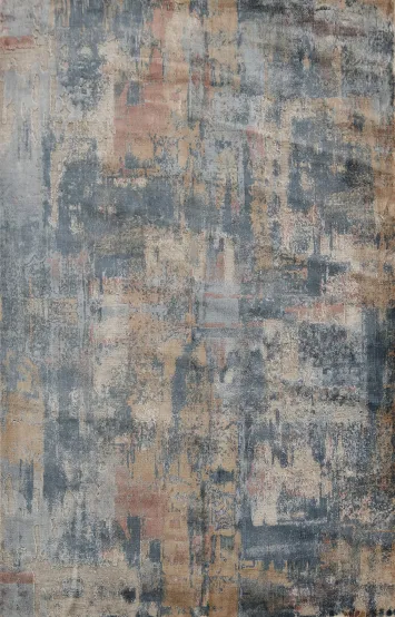 Contemporary Wool Abstract Area Rug 5x8