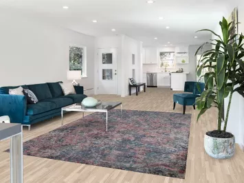 Contemporary Abstract Indian Area Rug 7x10