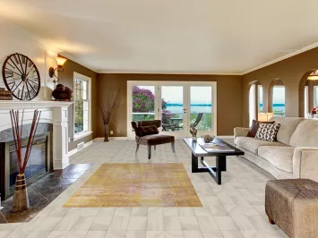 Contemporary Abstract Indian Area Rug 5x8