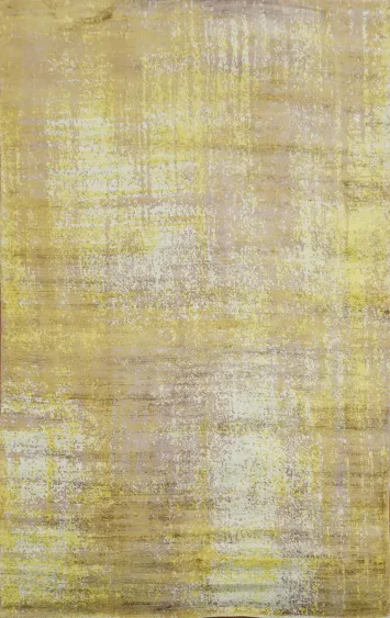 Contemporary Abstract Indian Area Rug 5x8