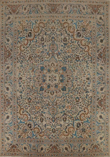 Vintage Wool Tabriz Persian Area Rug 10x13