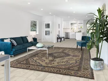 Vintage Wool Tabriz Persian Area Rug 8x11