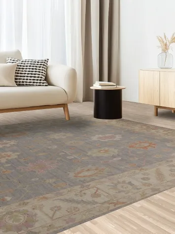 Vegetable Dye Oushak Turkish Area Rug 8x10