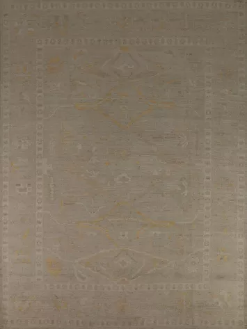 Vegetable Dye Oushak Turkish Area Rug 8x10