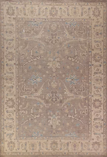 Vegetable Dye Oushak Turkish Area Rug 9x12
