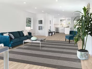 Striped Gray Kilim Durrie Oriental Area Rug 8x12