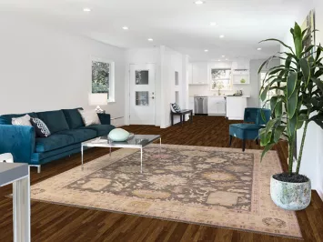 Vegetable Dye Oushak Turkish Area Rug 8x10