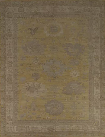 Vegetable Dye Oushak Turkish Area Rug 8x10