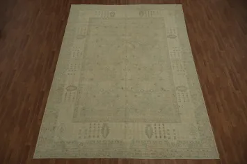 Vegetable Dye Oushak Turkish Area Rug 9x13