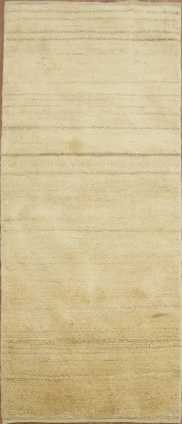 Natural Dye Gabbeh Zolanvari Persian Runner Rug 3x6