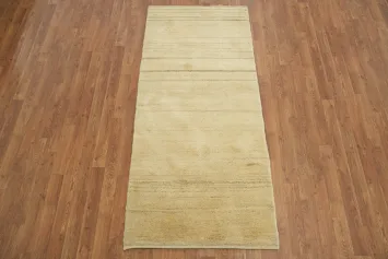 Natural Dye Gabbeh Zolanvari Persian Runner Rug 3x6