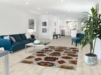 Vegetable Dye Gabbeh Oriental Area Rug 5x8