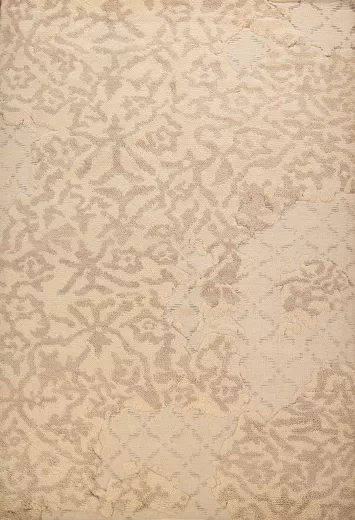 All-Over Wool Moroccan Oriental Area Rug 5x8