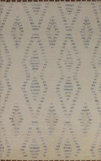 Geometric Wool Moroccan Oriental Area Rug 5x8