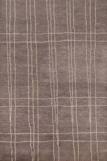 Brown Handmade Moroccan Oriental Area Rug 5x8