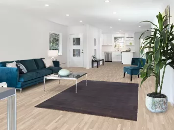 Grays & Blues Handmade Wool Gabbeh Modern Area Rug 5x8