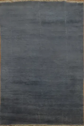 Grays & Blues Handmade Wool Gabbeh Modern Area Rug 5x8