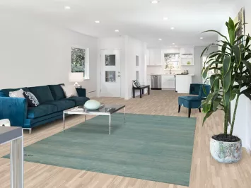 Aqua Blue Handmade Gabbeh Modern Area Rug 7x10