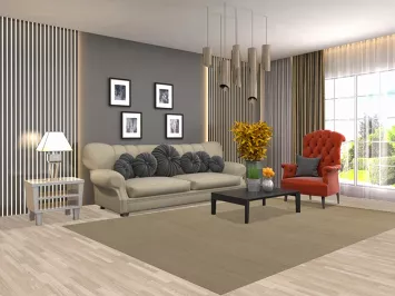 Handmade Wool Gabbeh Modern Area Rug 7x10