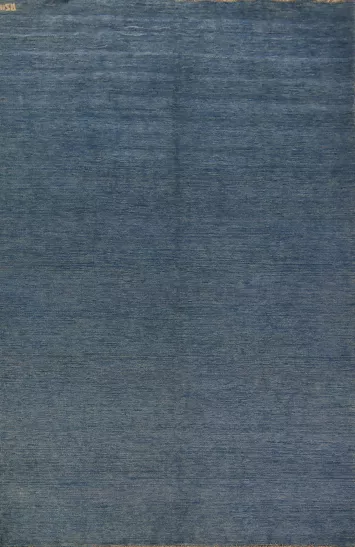 Modern Blue Gabbeh Oriental Area Rug 7x10