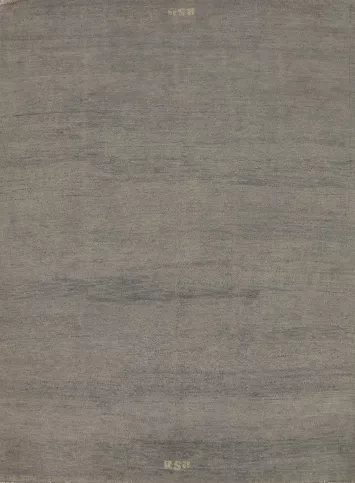 Handmade Gray Wool Modern Gabbeh Oriental Rug 5x7