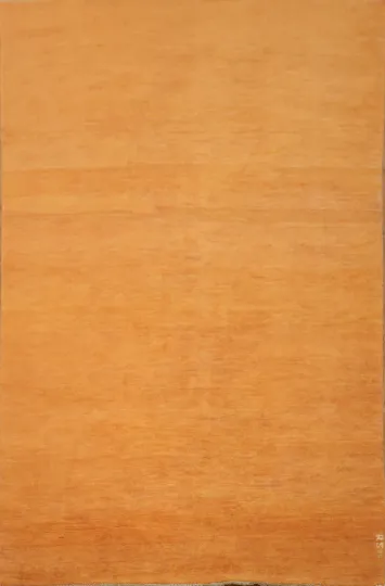 Modern Orange Gabbeh Oriental Area Rug 5x8