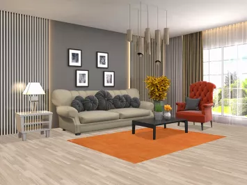 Modern Wool Gabbeh Oriental Rug 5x7