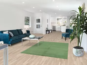 Light Green Modern Wool Gabbeh Oriental Rug 5x6