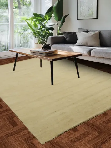 Solid Wool Modern Gabbeh Oriental Area Rug 7x10