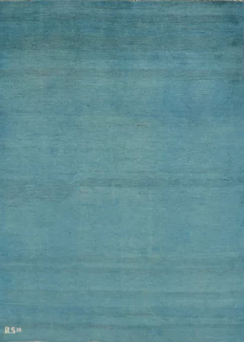 Light Blue Modern Gabbeh Oriental Rug 5x7