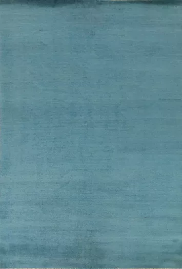 Handmade Blue Gabbeh Modern Area Rug 7x10