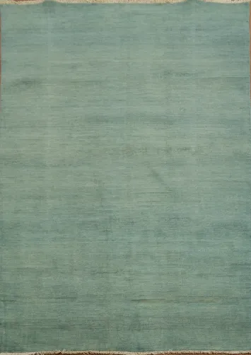 Aqua Blue & Green Modern Gabbeh Oriental Rug 5x7