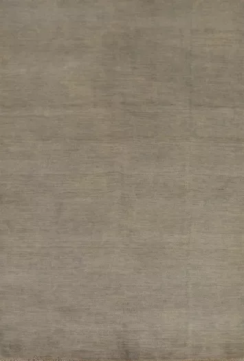 Beige & Gray Modern Wool Gabbeh Oriental Rug 5x7