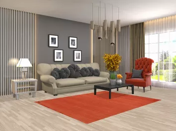 Modern Wool Gabbeh Oriental Rug 5x7