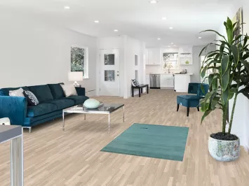 Modern Wool Aqua Gabbeh Oriental Rug 3x5