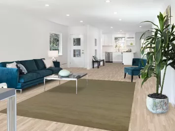 Sage Green Wool Gabbeh Modern Area Rug 6x10