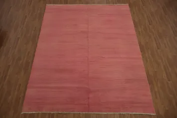 Pink Modern Wool Gabbeh Oriental Area Rug 10x13
