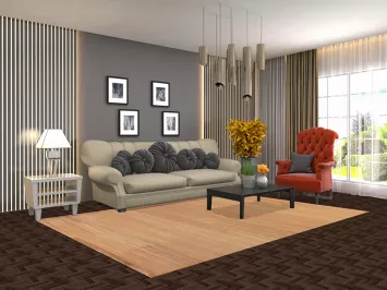 Handmade Wool Gabbeh Oriental Area Rug 6x9