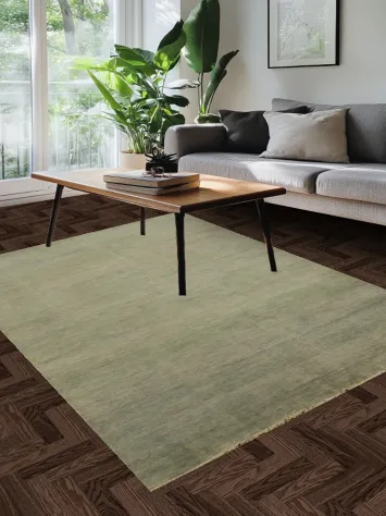 Beige & Gray Wool Modern Gabbeh Oriental Area Rug 6x8