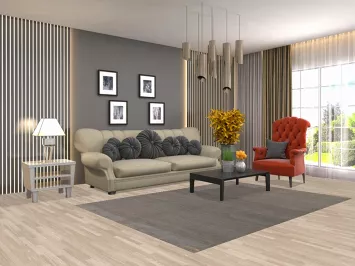 Modern Gray Wool Gabbeh Oriental Area Rug 5x8