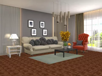 Green & Blue Modern Wool Gabbeh Oriental Rug 4x6