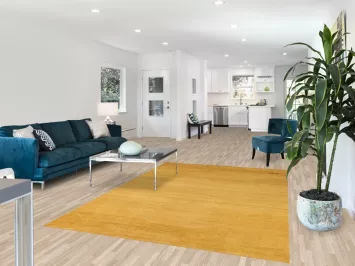 Gold Rust Wool Gabbeh Oriental Area Rug 6x9