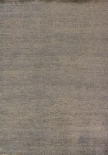 Gray & Beige Wool Modern Gabbeh Oriental Area Rug 7x9