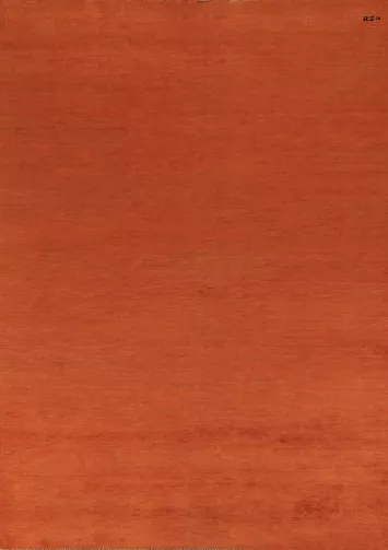 Modern Wool Orange Gabbeh Oriental Area Rug 7x10