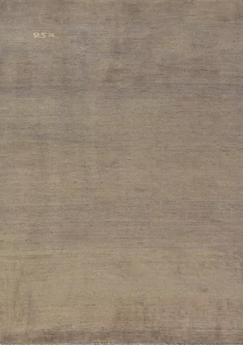 Beige & Gray Wool Modern Gabbeh Oriental Rug 4x6