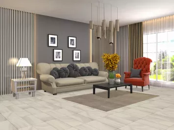 Beige & Gray Wool Modern Gabbeh Oriental Rug 4x6